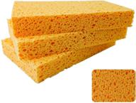 🌿 eco-friendly sponge: jk sp-t22 large cellulose handy sponges for kitchen, dish washing, car washing - natural, efficient, and convenient logo