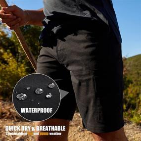 img 3 attached to 🩳 Maamgic Men's 10" Waterproof Quick Dry Cargo Shorts: Ideal Tactical Gear for Camping, Fishing & Outdoor Activities