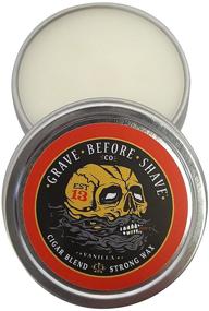 img 3 attached to Fisticuffs Cigar Blend High Strength Mustache Wax - 1 OZ. Tin