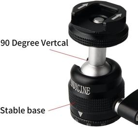 img 1 attached to 📹 ANDYCINE Vlogger Cold Shoe Adapter: 360 Degree Rotation & 90 Degree Vertical Tilt - Angel Aluminum Cold Shoe Stand