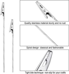 img 2 attached to Pieces Metal Alligator Long Tailed Holder