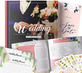 img 4 attached to Christian Wedding Planner: Organize Your Dream Day with Step-by-Step Binder, Stickers, Photos & Planning Journal – Perfect Gift for Brides