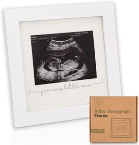 img 4 attached to 🤰 Modern Ultrasound Frame for Mom to Be - Baby Sonogram Picture Frame - Pregnancy Announcement Photo Frames - Gender Reveal Gift for Expecting Parents - First Time Dad Gifts (Alpine White)