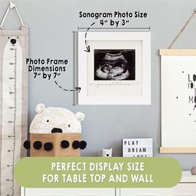 img 3 attached to 🤰 Modern Ultrasound Frame for Mom to Be - Baby Sonogram Picture Frame - Pregnancy Announcement Photo Frames - Gender Reveal Gift for Expecting Parents - First Time Dad Gifts (Alpine White)