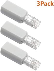 img 1 attached to 📞 360 Degree Rotating Telephone Cord Detangler by ohCome - Swivel Adapter for Landline Phones, Anti-Tangle Phone Cable Accessory in White (3 Pack)