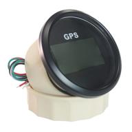 📍 eling universal digital gps speedometer odometer for auto marine with gps antenna - accurate navigation and 7 back-lights - 85mm diameter logo