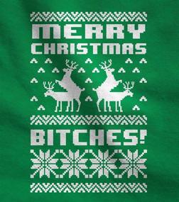 img 2 attached to 🎄 Festive Fun: 'It's Christmas Bitches' Humping Reindeer Sweater Style Sweatshirt – Perfect for Women!