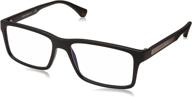 emporio armani eyeglasses black rubber men's accessories logo