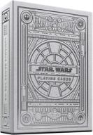 🌟 exquisite collectible: theory11 star wars playing cards silver edition - light side (white) логотип