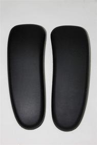 img 4 attached to 🪑 Upgrade Your Comfort: FoamOn Arm Pads - Black Vinyl for Herman Miller Aeron Classic Pair