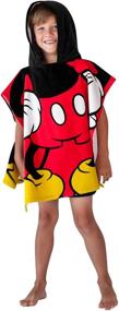 img 3 attached to Disney Mickey Hooded Poncho Childrens Kids' Home Store