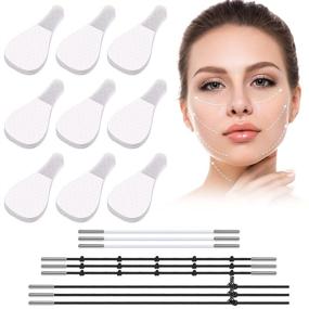 img 4 attached to 240 Pieces Face Lift Tapes and Bands | Invisible Face Wrinkle Patch with 18 Elastic Bands | Instant Neck, Eye, and Double Chin Lift Tools for Women