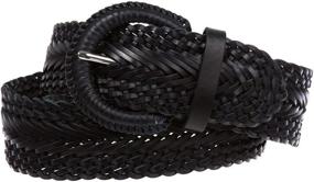 img 2 attached to Womens Braided Woven Round Leather Women's Accessories in Belts