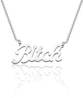 👯 wsnang best friend necklace - stylish bitch pendant friendship jewelry for bffs, sisters - ideal birthday & besties gift logo