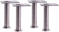 🔧 ikea capita leg set: stainless steel, adjustable 6 1/4-6 3/4" (pack of 4) логотип
