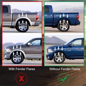 img 1 attached to 🚚 Kiwi Master Mud Flaps for Dodge Ram 2009-2021 | Heavy Duty Splash Guards for Trucks without OEM Flares, Single Rear Wheels