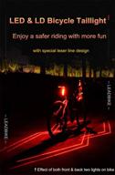 🚲 leadbike led bicycle laser tail light: usb rechargeable, flashing safety lights with laser pointer & cool spider lighting effects logo