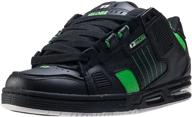 globe sabre athletic men's shoes in black green trainers logo