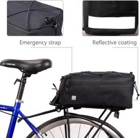 img 2 attached to Water-Resistant ArcEnCiel Bike Trunk 🚲 Bag: Panniers Rear Seat Carrier Pack