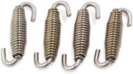 🔧 high quality 59mm swivel universal muffler exhaust pipe spring set for motorcycles - pack of 4 logo