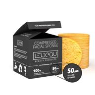 🧽 lebeau compressed facial sponges - natural cellulose face sponges for cleansing, spa quality (50 counts, yellow) logo