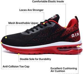 img 2 attached to Premium Lightweight Men's Running Sneakers for Athletic Jogging