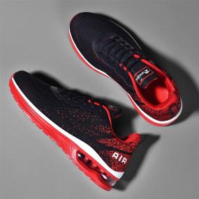 img 1 attached to Premium Lightweight Men's Running Sneakers for Athletic Jogging