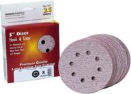 sungold abrasives 024196 5x8 hole 600 grit premium plus c weight paper hook and loop sanding discs, 25-pack логотип