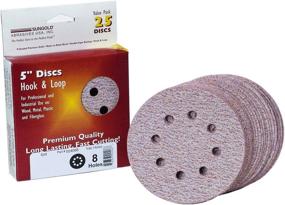 img 1 attached to Sungold Abrasives 024196 5x8 Hole 600 Grit Premium Plus C Weight Paper Hook And Loop Sanding Discs, 25-Pack