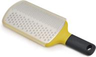 🧀 yellow compact paddle grater by joseph joseph - multi-grate with coarse and fine blades, non-slip handle, dishwasher safe - one-size logo