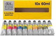 🎨 краска акриловая winsor & newton galeria, 2 унции (10 штук), набор из 10, 20 дюймов логотип