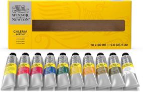 img 3 attached to 🎨 Краска акриловая Winsor & Newton Galeria, 2 унции (10 штук), набор из 10, 20 дюймов