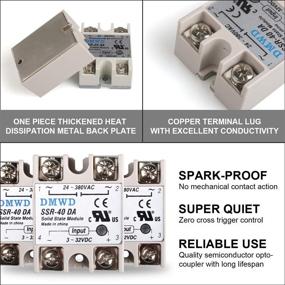 img 1 attached to 🔌 High-quality SSR 40DA Solid State Output, 24V - 380V