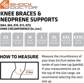 img 3 attached to 🤕 Shock Doctor 870 Knee Brace - Support for Knee Stability, Patella Instability, Meniscus Injuries, Ligament Sprains - Men & Women - Sold as Single Unit (1)