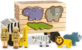 img 4 attached to Повысьте интерес к играм с игрушкой Melissa & Doug Animal Rescue Shape Sorting Toy.