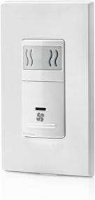img 1 attached to 🌬️ In-Wall Humidity Sensor & Fan Control: Leviton IPHS5-1LW Decora, 3A, Single Pole, White