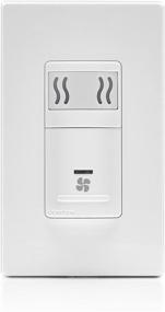 img 3 attached to 🌬️ In-Wall Humidity Sensor & Fan Control: Leviton IPHS5-1LW Decora, 3A, Single Pole, White