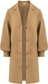 img 2 attached to Womens Peacoat Jacket Length Fancy Women's Clothing