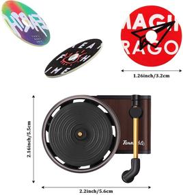 img 2 attached to 🚗 Enhance Your Car Décor with Car Retro Record Player Perfume Clip and Aromatherapy Diffuser for a Refreshing Drive (7-piece Set)