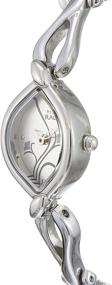 img 3 attached to 🌸 Titan Raga Women's Watches - Analog Quartz Wristwatch - Silver Metal Strap, Oval Face with Floral Details - Perfect Gift for Her