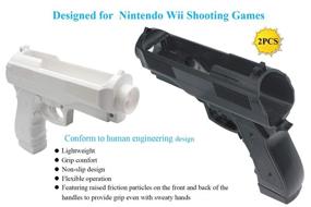 img 2 attached to 🎮 Enhance Gaming Experience: 2-Pack OSTENT Light Gun Pistols for Nintendo Wii Remote Controller – Perfect for Shooting Sport Video Games