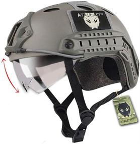 img 3 attached to 🪖 ATAIRSOFT PJ Type Tactical Fast Helmet with Visor Goggles Version - Multifunctional Design