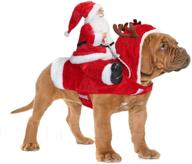 🎅 bwogue santa dog costume: festive pet clothes for christmas cosplay, perfect for small, medium, and large dogs & cats logo