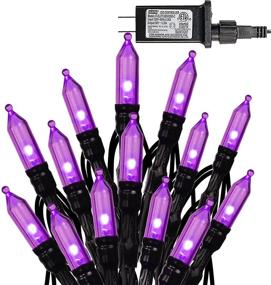 img 4 attached to 65FT Dazzle Bright 200 LED Christmas Mini String Lights - 8 Modes Purple Xmas Decorations for Indoor Outdoor Room Garden Holiday Party - Fairy Lights with Enhanced SEO