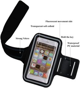 img 1 attached to 📱 Morris iPhone 6 Armband: Water Resistant Sports Armband with Key Holder for iPhone 7/7 Plus & More - Bundle with Screen Protector