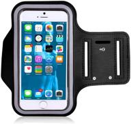 📱 morris iphone 6 armband: water resistant sports armband with key holder for iphone 7/7 plus & more - bundle with screen protector logo