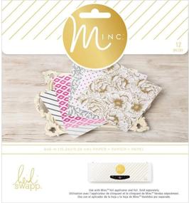 img 3 attached to 🎨 Heidi Swapp Minc Paper Packs for Foiling - 6 x 6 Inch Cardstock with Reactive Toner Designs - 5th Avenue Pack & Signature Pack - 48 Pieces: Elevate Your Crafts with Stunning Foil Accents