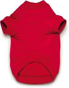 img 2 attached to 🐶 Zack & Zoey Basic Tee Shirt for Small/Medium Dogs, 14" – Vibrant Red Color