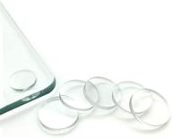 🪡 premium clear glass table top bumper pads with storage case - 30pack, 3mm thickness logo