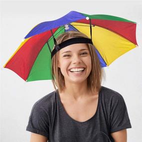 img 2 attached to ArtCreativity Umbrella Hats Portable Adjustable